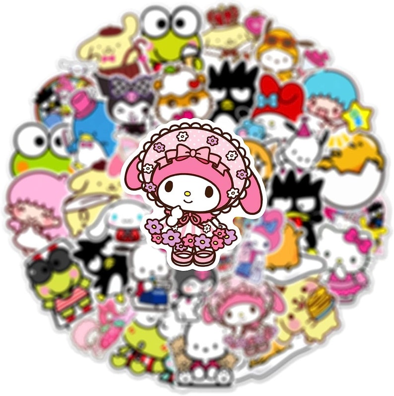 Hello Kitty My Melody Kuromi PomPomPurin Cinnamoroll Little Twin Stars ...
