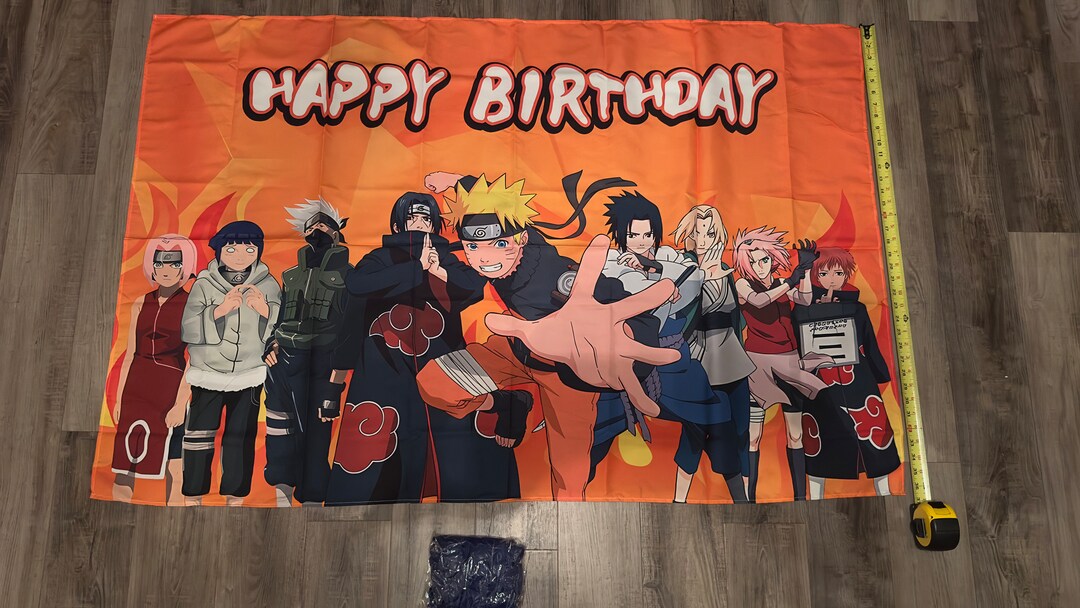 Naruto Birthday Backdrop Banner Photo Background Party Supplies and ...