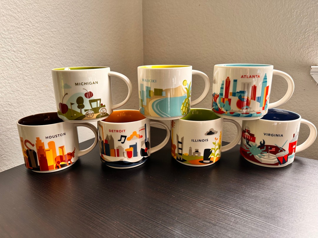Starbucks 2013 You Are Here Ohio Collectible Coffee Mug - 12 Oz Ceramic State Series Collector's Item