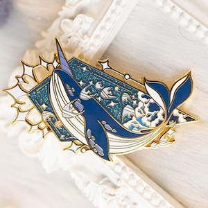 Enchanting Ocean Dweller Pin - Unicorn Whale for Animal & Whale Lover Collectors
