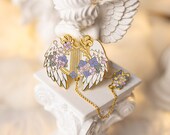 The harp and angel wings Brooch