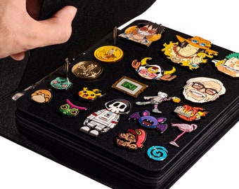 NEW - Enamel Pin Display Board A5 Felt Storage Book Metal Badge Collection Display Pin Holder