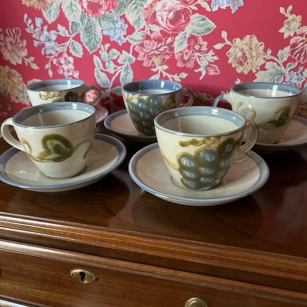 Vintage Louisville Stoneware Cup and Saucer