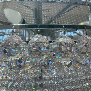 Asfour crystal chandelier ball - Upgraded, ELEGANT CUT +30% lead for a better prismatic effect, sparkle, and shine!