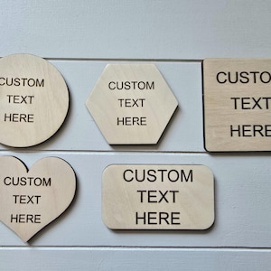 Custom Magnets, Personalized Fridge magnets, Custom Text, Quote, Saying, Make Your Own Magnet, Wood Engraved Magnets, Magnet For Locker