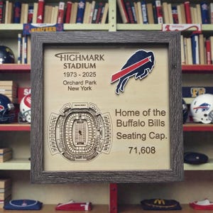 L'anno scorso i Buffalo Bills hanno salutato l'ombra dello stadio Highmark con la scatola delle ombre 3D