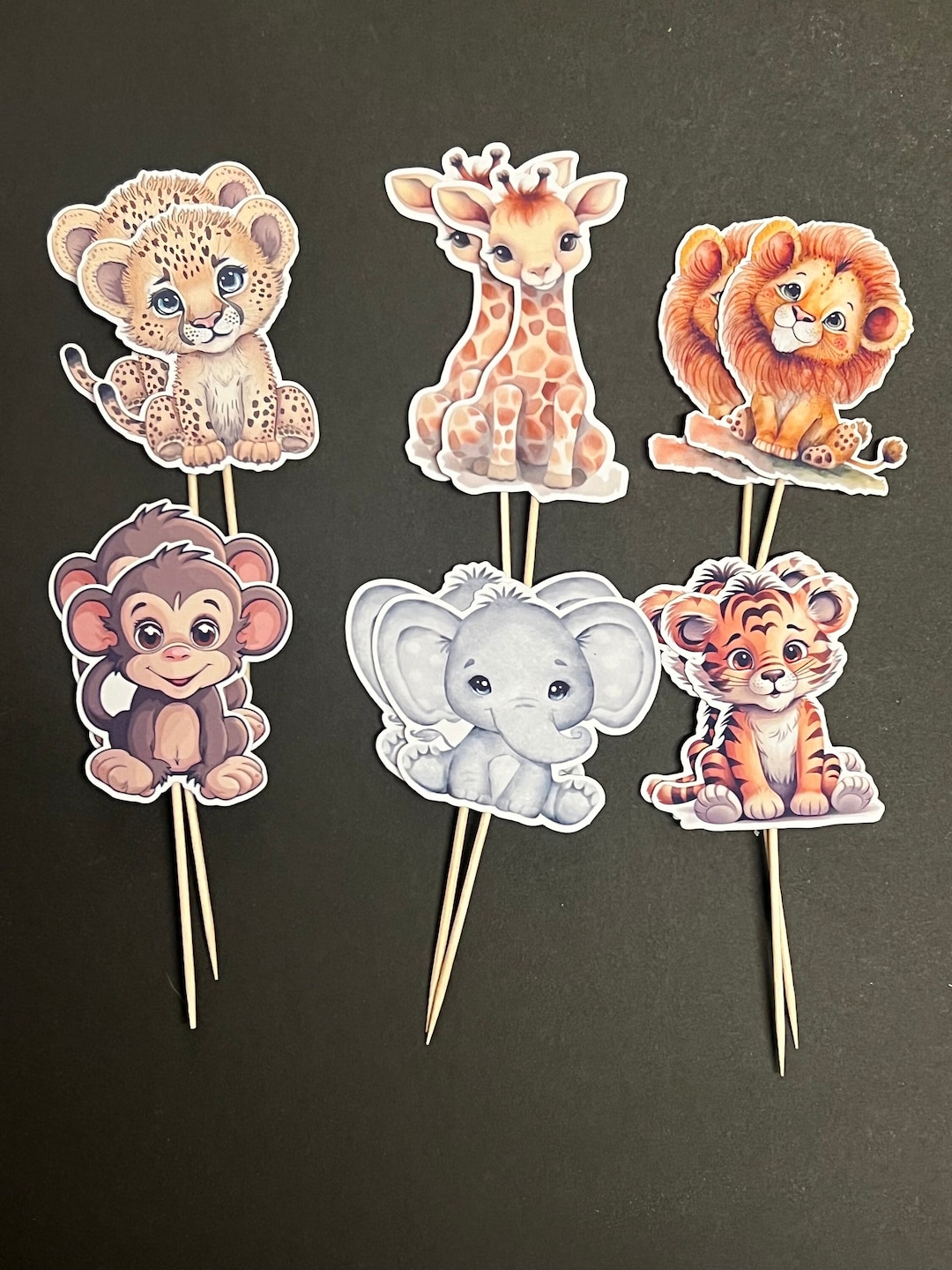 Wild One Cupcake Toppers, Cake Topper, Two Wild, Safari Cupcake Toppers ...