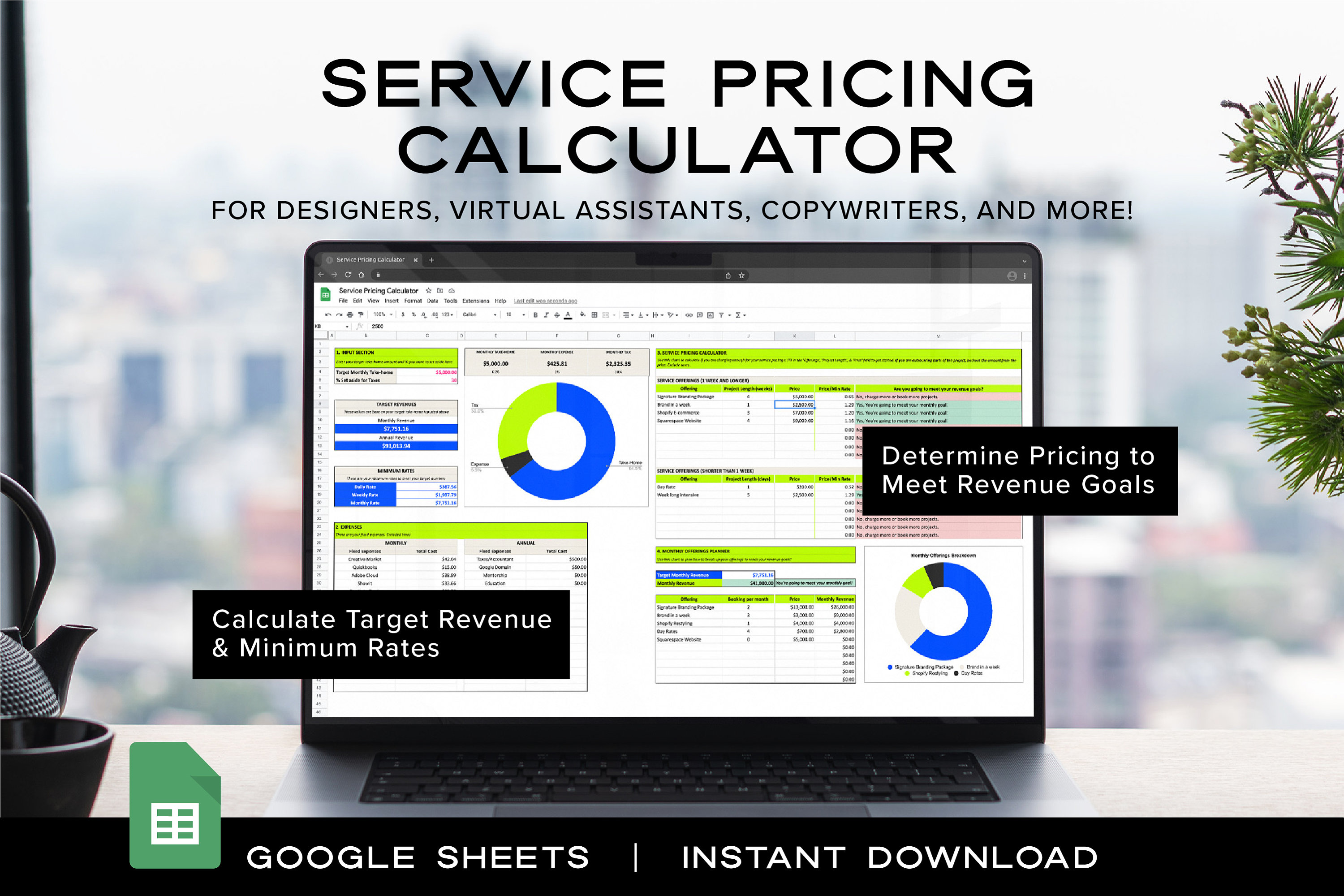 Pricing Calculator Template, Service Pricing Guide, Service Pricing ...