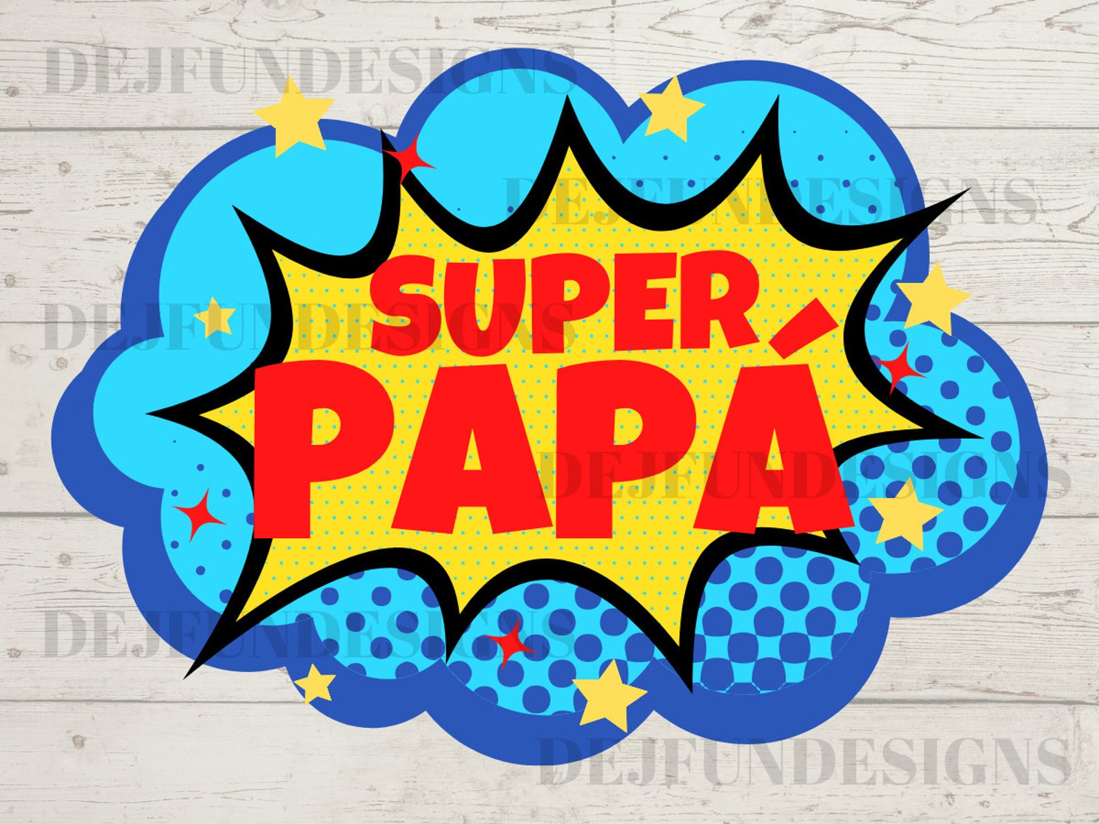 Super Papá PNG Digital Download Only - Etsy