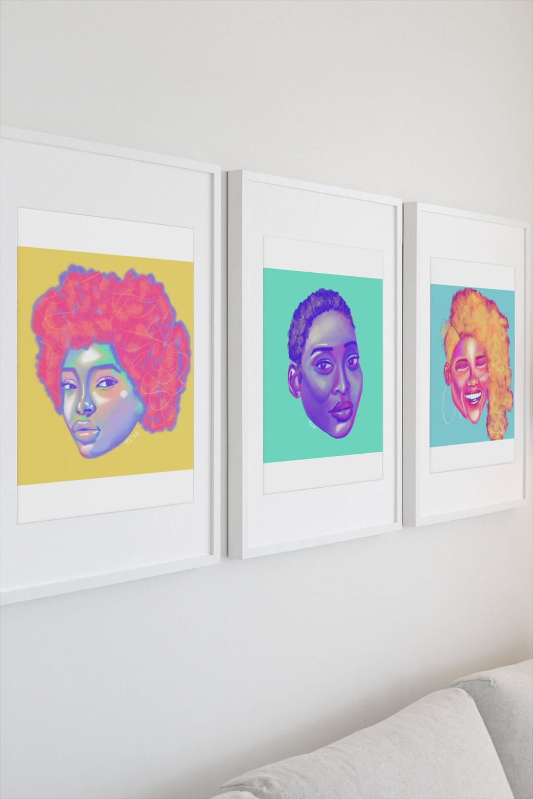 Vibrant, Bold Black Art Printable Art Bundle Instant Download Digital