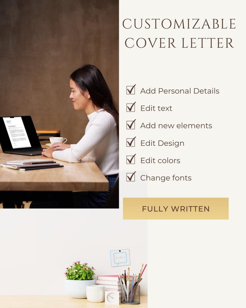 Remote Job Cover Letter & Resume Template Prewritten, Readytosubmit