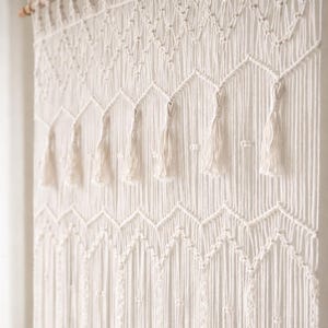 Handgemachter Makramee Türvorhang | Boho Hochzeit Hintergrund