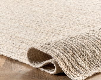 Braided jute area rug for living room 9x12 rug