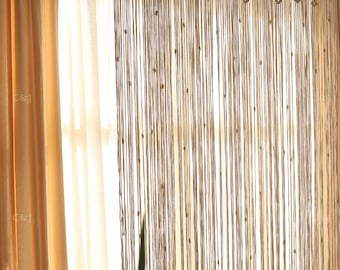 Macramé Doorway Curtains | Bohemian Room Divider | Handmade Door String Curtain | Door Window curtain | Birthday Party Wedding Backdrop