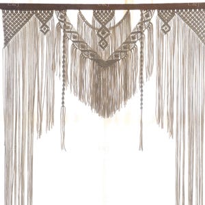 Boho Macrame Wedding Backdrop: Handmade Cotton Ceremony Decor, Large Arch Backdrop