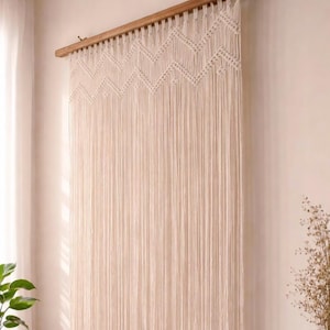 Handgemachter Makramee Türvorhang | Boho Hochzeit Hintergrund