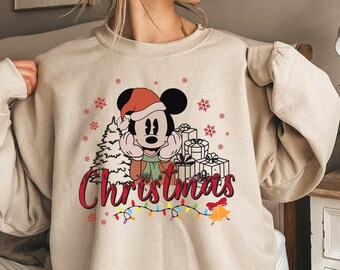Mickey Mouse Christmas Sweater - Etsy