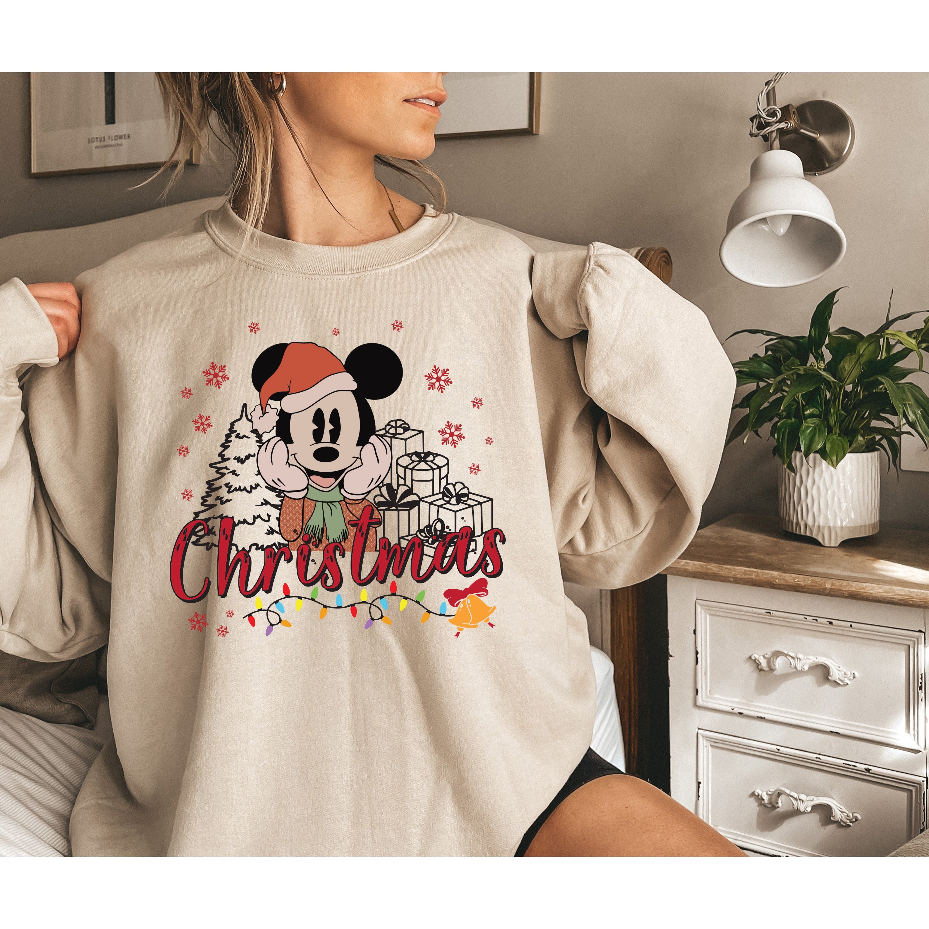 Mickey Mouse Christmas Sweater - Etsy