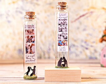 Pet loss Dog Lovers Photo Gift Cat Lovers Pet Memorial Gift, Symphaty Gift Personalised Message in a Bottle Gift For Her, Pet Portrait Horse