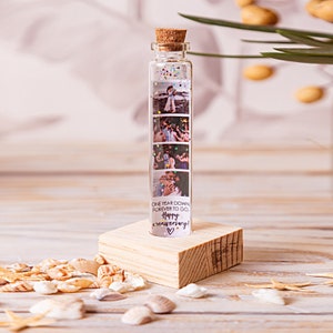 Regali di 1 anno per il marito del fidanzato Regalo di anniversario del 1 ° anno con foto Messaggio in una bottiglia Regali personalizzati per lei per lui Amore