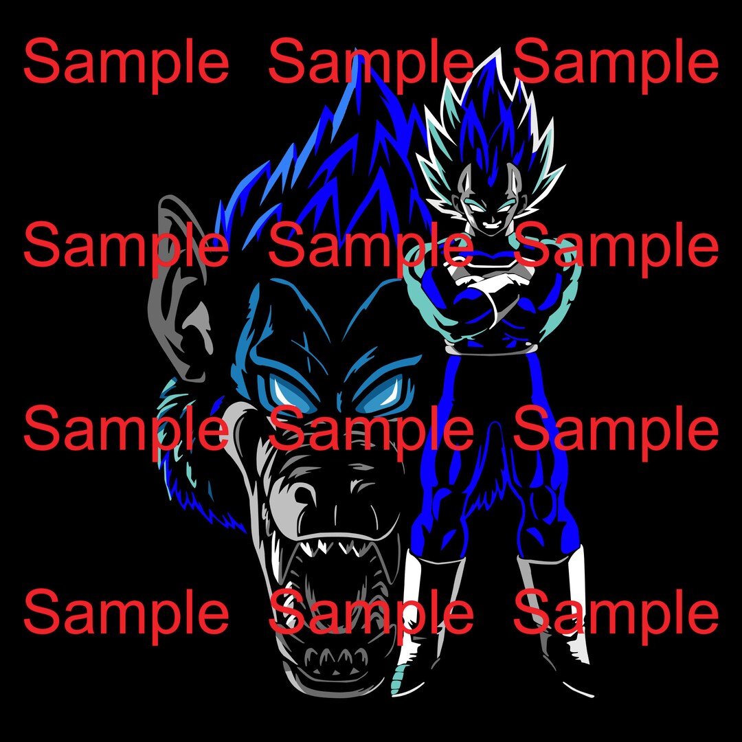 DBZ Dragonball Z Vegeta y el Gran Simio SVG PNG - Etsy México