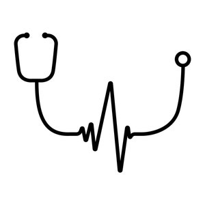 Stethoscope Heartbeat Vinyl Decal Sticker
