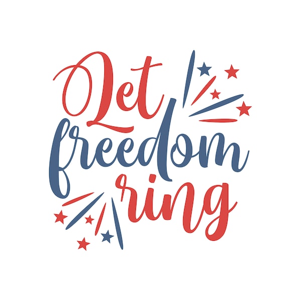 Let Freedom Ring Vinyl Car Decal Bumper Sticker