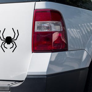 Spider Silhouette Vinyl Decal: Halloween Decor, Car Window Sticker