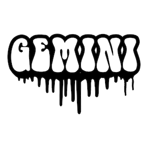 Gemini Zodiac Sign Vinyl Decal
