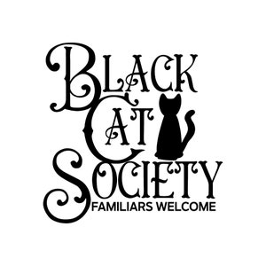 Black Cat Society Vinyl Decal