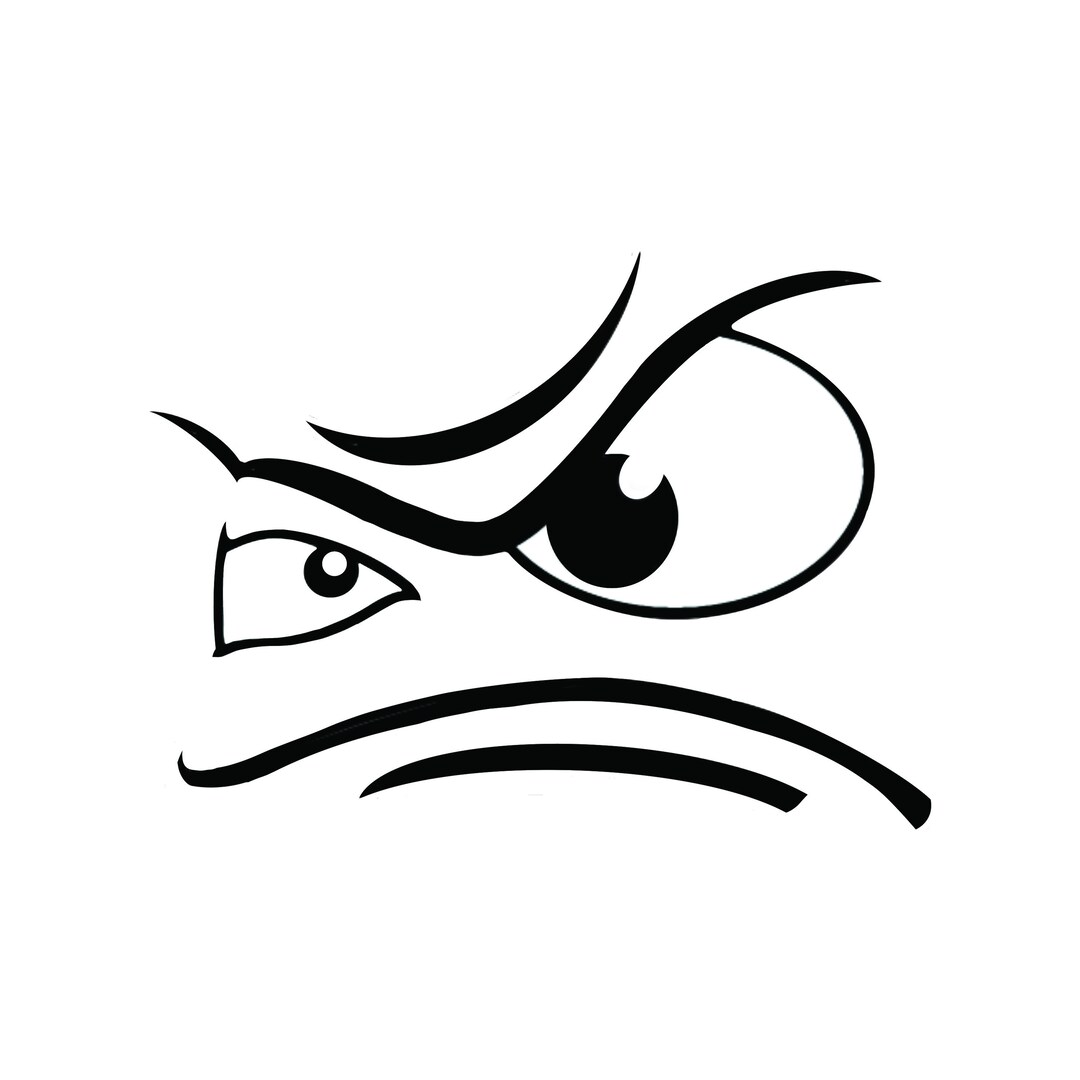 Cartoon Faces Vinyl Decal Sticker Etsy