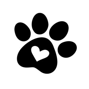 Dog Paw Vinyl Decal Sticker