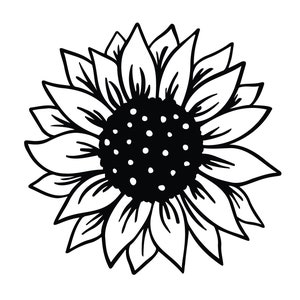 Sunflower Vinyl Car Decal Bumber Sticker