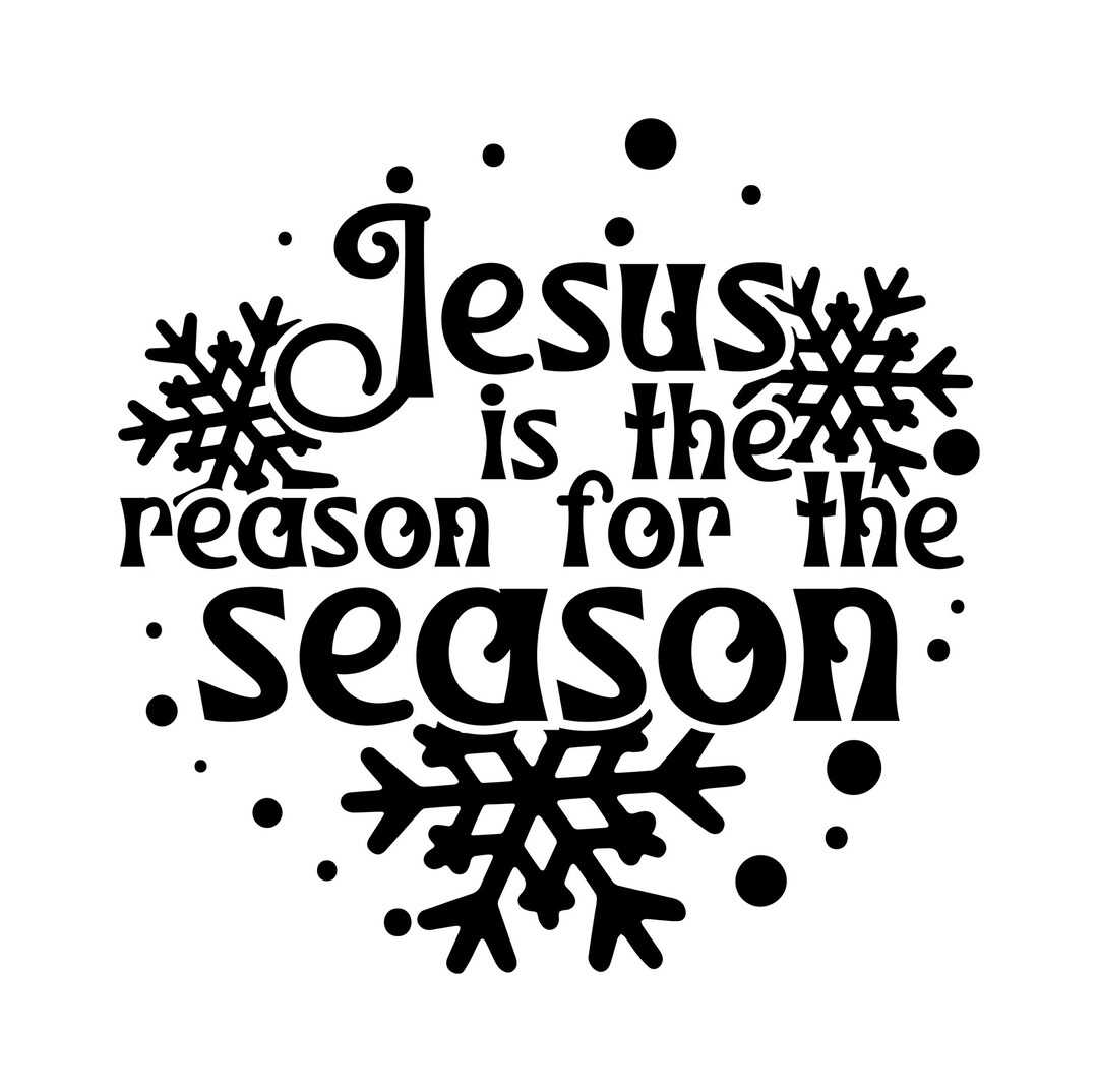 Jesus is the Reason Christmas Vinyl Decal Sticker Etsy