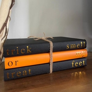 Halloween Books Stack | Halloween Books | Halloween Books Bundles | Halloween Items | Handmade Books | Books | Custom Books