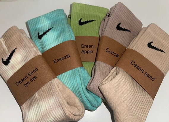 Chaussettes Nike Pastel teintes à la main / Nike dyed Socks