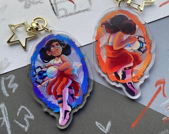 Two-sided Chell 2.5in Acrylic Keychain