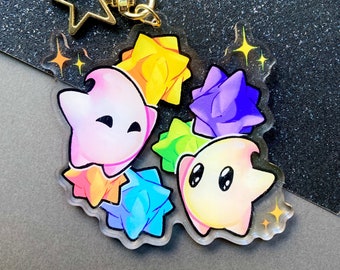 SMG Lumas and starbits 2.5in Acrylic Keychain