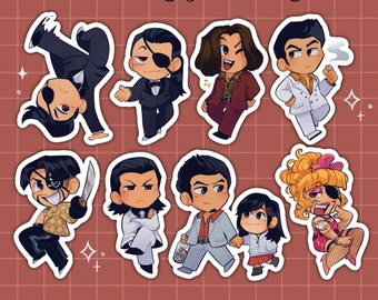 YKZ 0/Kiwami Holographic Stickers