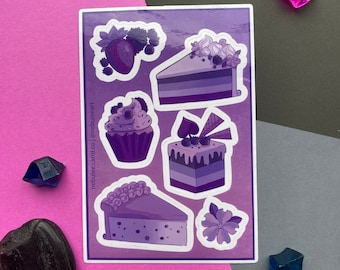 Ace Cakes Asexual Pride 4x6 Sticker Sheet