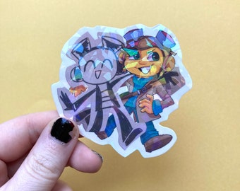 Psychonauts Raz Holographic Sticker
