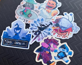 Deltarune Holographic Stickers