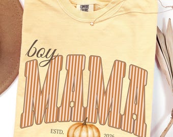Boy Mama Fall shirt, Comfort Colors mama tshirt, Fall mama Shirts, New Mom Gift, Baby Shower Gift, Gift for Boy Mama