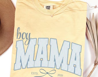 Camiseta para mamá de niño, camiseta Comfort Colors para mamá, regalo para el Día de la Madre, regalo para mamá primeriza, regalo para baby shower, regalo para mamá de niño