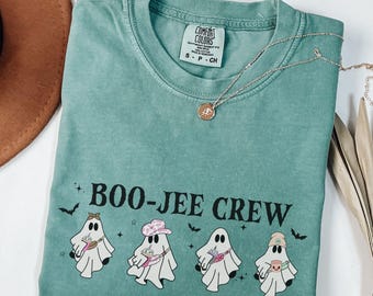 Boojee Ghost Crew Shirt, Spooky Season Comfort Colors Tee