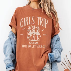 Salem Shirt, Salem Witch Sweatshirt, Girls Trip Halloween theme, Girls Trip Salem Sweatshirt, Time to get wicked shirt, Salem Massachusetts