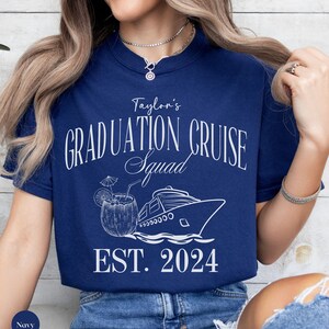 Custom Graduation Cruise Shirt, Family Graduation Cruise T-Shirts, Graduation Shirt, Cruise Shirts, Cruise Squad Shirts, Senior 2024,Comfort