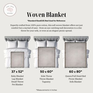 Angel Numbers Tapestry: Celestial Woven Cotton Blanket Bild 10