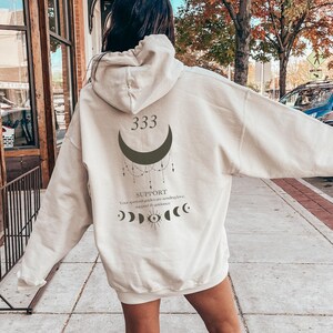 Angel Number 333 Hoodie, Mystical Celestial Design