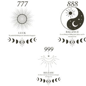 Angel Numbers Tapestry: Celestial Woven Cotton Blanket Bild 7
